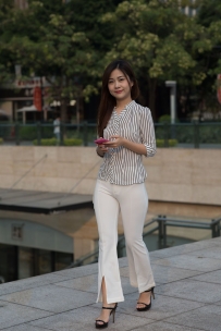 【精选街拍】Vol.2910 白色西裤美女 [460P+2V-18.8GB]