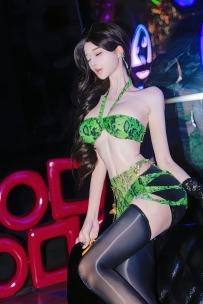 【微密圈】No.161_#无欲无求的推土君_青色蛇纹_40P+4V